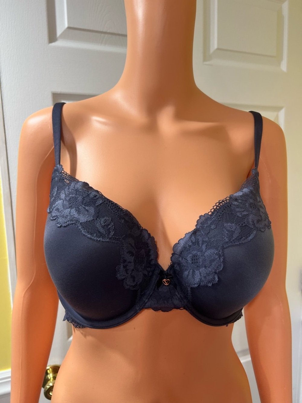 Victoria's Secret Black Lace Trim Underwire Bra